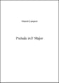 Prelude in F Major, Op.4 piano sheet music cover